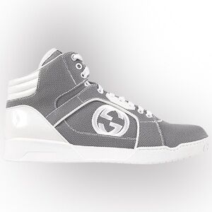 Gucci Baling Fabric Nappa Moorea Interlocking G men's high-top sneaker US12